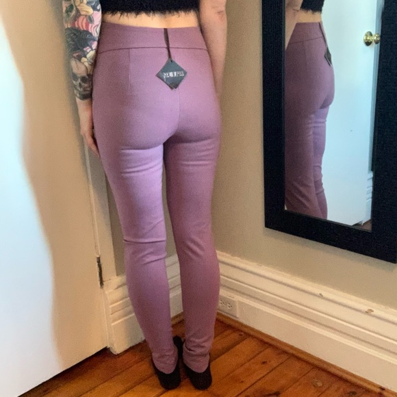 NWT Lavender High-Waisted Revamped Pants - Picture 8 of 9